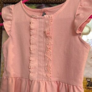 Janie & Jack Pink Ruffle Sleeve Dress
